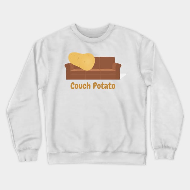 Couch Potato Crewneck Sweatshirt by Radradrad